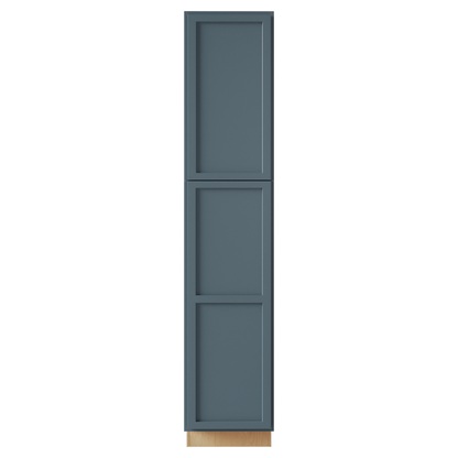 Needlepoint Navy Blue 24" x 84" Tall Pantry Linen Cabinet