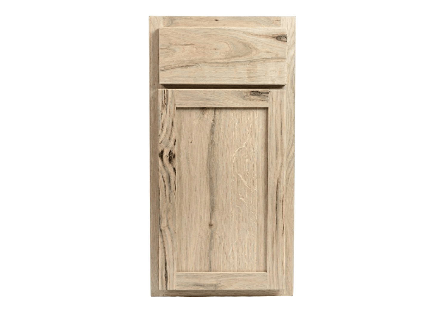 Rustic White Oak Unfinished Kitchen Cabinets