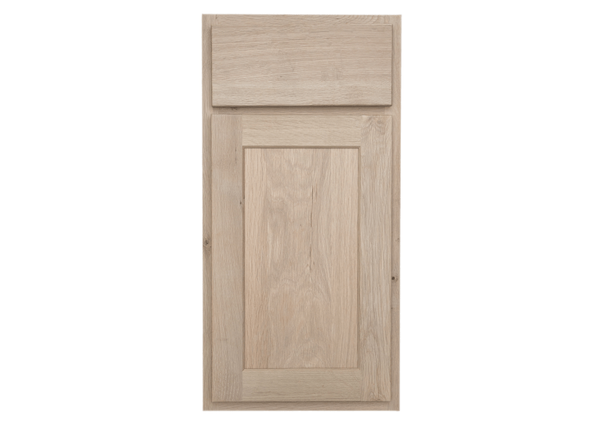 Rustic White Oak Unfinished Kitchen Cabinets