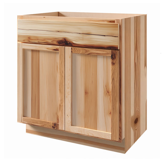 Rustic Hickory 30" Bathroom Vanity Sink Base Cabinet