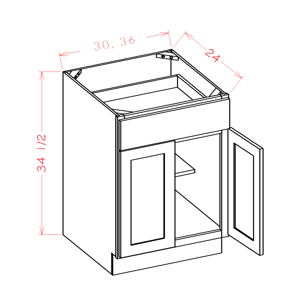 Provincial 36" Base Cabinet